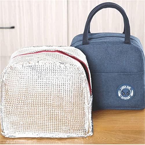 YFDM Nylon impermeável Zipper portátil Bags térmicas para mulheres para mulheres lancheiras convenientes Tote de alimentos sacolas