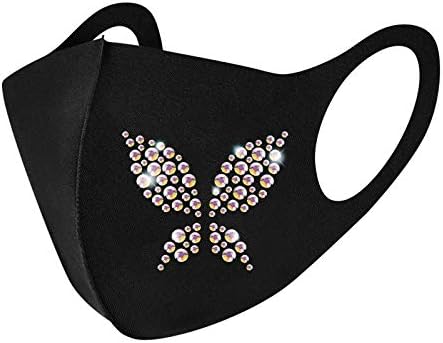 Natal Rhinestone Print Face_Masks Reutilable Washable Mouth_Mask Boche Brandável Anti-Pó e Splash Cobertando Pro-Teção