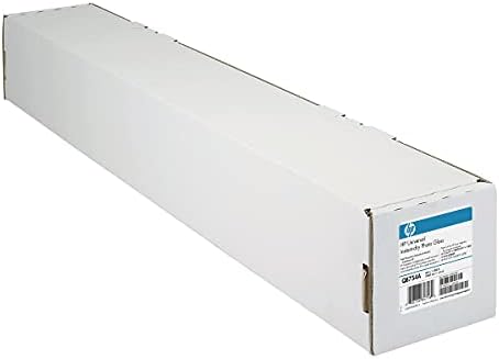 HP Q6575A DesignJet Large Format Instant Instant Dry Gloss Photo Paptle, 36 polegadas x 100 pés, branco