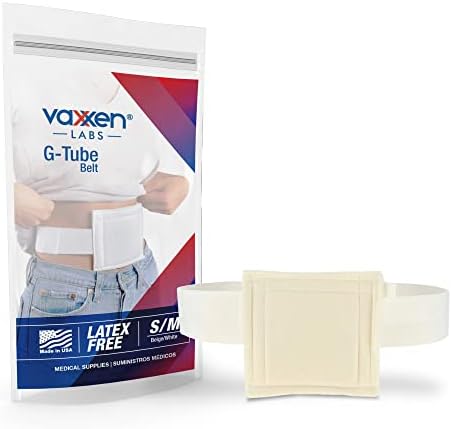 VAXXEN LABS G & PEG TUBE STORTER - Feito nos EUA - Cinturão de diálise peritoneal - LATEX FREE