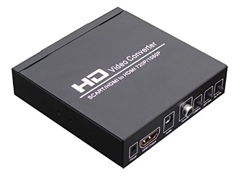 SCART GENERIC +HDMI para HDMI Converter: Converte 480i/576i Sinal de formato para 720p/1080p Saída do sinal HDMI, conecte -se facilmente com o DVD