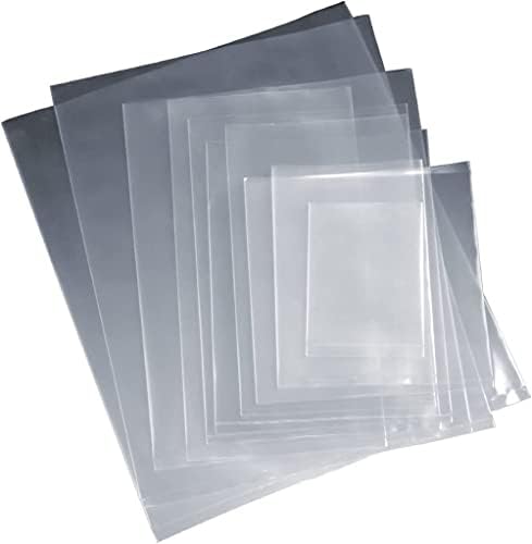 Múltiplos tamanhos sacos poli planos transparentes - 24x30 e 3mil embalagem de plástico aberta de 3 mil | Sacos plásticos