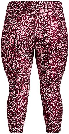 Under Armour feminina feminina Armadura Print Capri Leggings