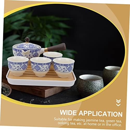 Cabilock 1 Set Tea Maker Conjunto de fogão Percolator Cerâmica Caneca de chá japonês Caneca de chá japonês Copo de chá de porceta Conjunto de presentes de chá de chá Kung Fu Tea Chá Kettle Kung Fu Copa de chá Carro