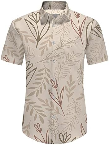 2023 Novo logotipo personalizado camisas havaianas masculinas define a manga curta Botão casual para baixo camisa de flor