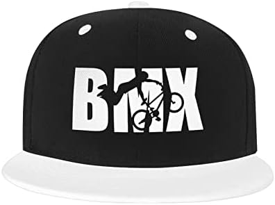 BMX Sports Baseball Cap clássico Snapback Hat Tap Hip Hop Style Flat Bill Ajustável