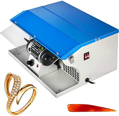 Máquina de polimento de polimento de vevor 200W Máquina de buffing de jóias 110V Color de polimento de jóias coletor de poeira com