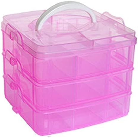 Bolsas de armazenamento Goepp para roupas de contas de artesanato de plástico de jóias Organizador de armazenamento Caixa da caixa de ferramentas de compartimento