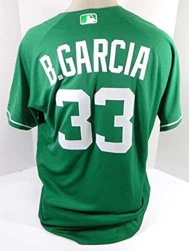 2020 Detroit Tigers Bryan Garcia #33 Jogo emitido Green Jersey St Patricks 4 - Jogo usou camisas MLB