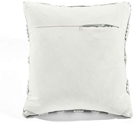 Decoração exuberante Adelyn Decorative Pillow Tampa, 20 x 20, cinza