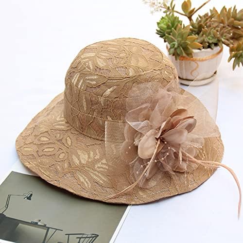 Chapéus de praia para mulheres, protetora solar de verão, chapéu de praia casual chapéu de palha rolando uma ampla viagem