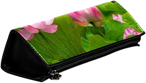 TBOUOBT SACOS COSMETOS Sacos de maquiagem para mulheres, bolsas de maquiagem pequenas bolsas de viagem, Lotus Pond Summer Flower