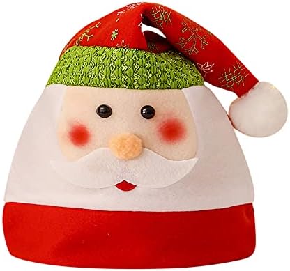 Chapéu para adultos chapéu de santa natal suprimentos de natal unissex chapéu para festas férias beisebol chapéus com