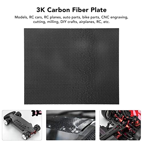 Folha de fibra de carbono, placa de fibra de carbono de alta resistência 3k, tecido de sarja resistente à corrosão Placa de fibra de