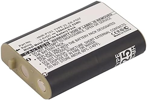 Synergy Digital Cordless Phone Battery, compatível com Panasonic N4HHGMB00001 Telefone sem fio, ultra alta capacidade, substituição da bateria AT&T BT103