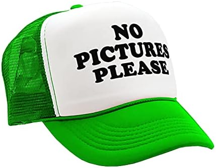 Guacamole - sem fotos, por favor - paparazzi famoso nerd - vintage retro estilo caminhoneiro chapéu