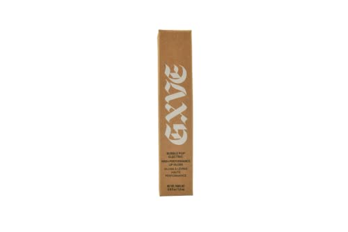 GXVE Bubble Pop Electric Electric de alto desempenho Limpo Lip Gloss - Tooth - Doo - Pêssego Natural