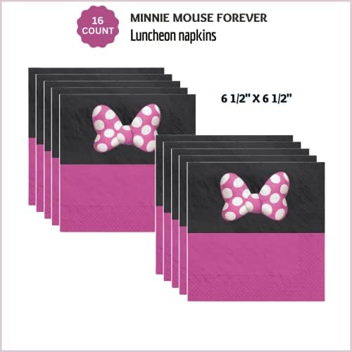 Minnie Mouse Happy Helphers Birthday Party Supplies Pack para 16 - Decorações e utensílios de mesa