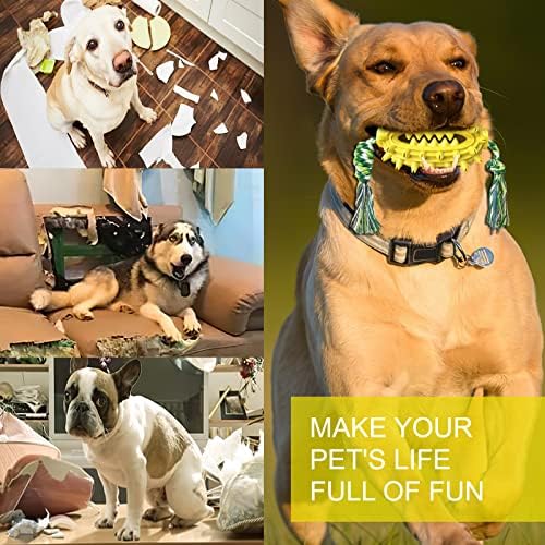 Geekipro Dog Toys, brinquedos duráveis ​​de cachorro de borracha natural para mastigadores agressivos, brinquedos de cactos