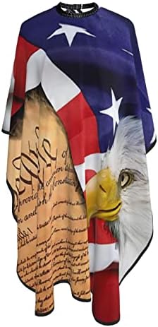 Cabo de cabelo, bandeira americana patriótica EUA águia careca e reserve para homens homens cortes de cabelo de cabelo