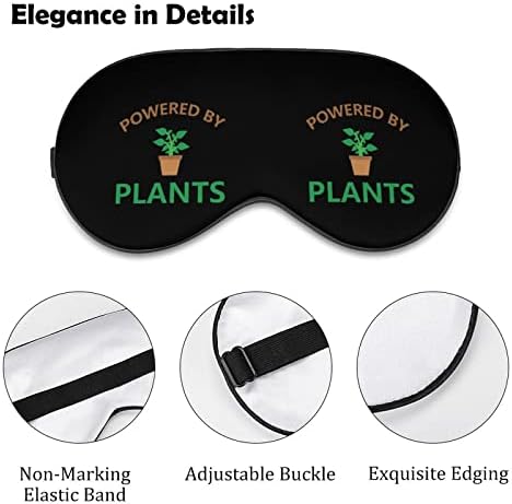 Alimentado por plantas máscaras de olho macias com cinta ajustável confortável de uma venda de venda para dormir