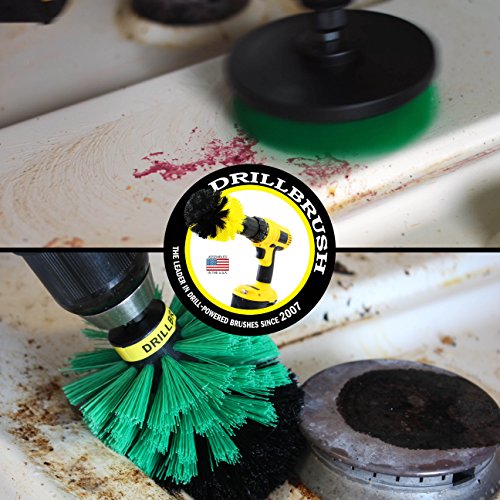 Limpadores domésticos - escova de perfuração - cozinha - suprimentos de limpeza - limpador de rejunte - frigideira de ferro fundido