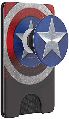 Carteira de telefone Popsockets com aderência em expansão, suporte para cartão telefônico, carregamento sem fio compatível, Marvel