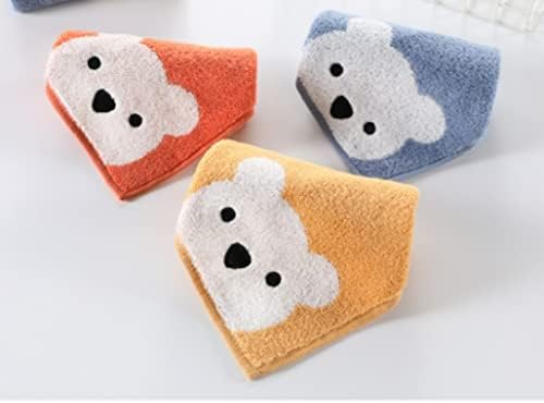Toalha quadrada trisom, toalha pequena de algodão, desenho animado, multifuncional absorvente para crianças pequenas toalhas