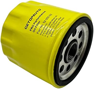 GetOpauto 52 050 02 Filtro de óleo do motor Capacidade extra para CH11 - CH15, CV11 - CV22, M18 - M20, MV16 - MV20 e K582