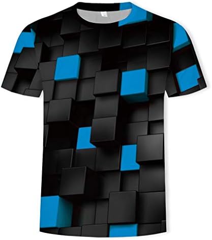 Camiseta gdjgta para homens 3D Crew pescoço de manga curta camiseta blusa de camiseta