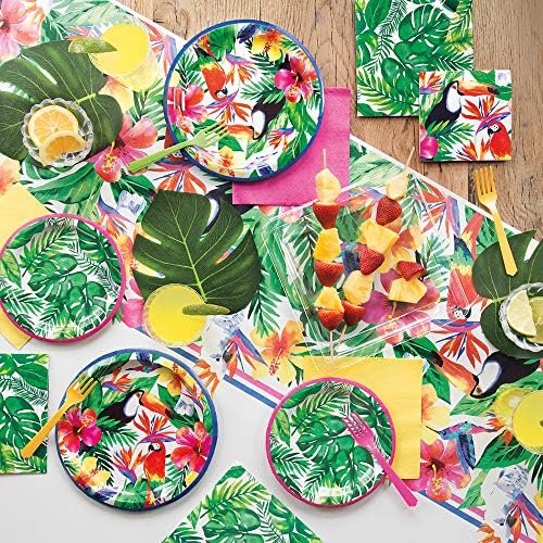 Guardanapos de papel de bebida tropical de palmeira - 5 x 5, 16 pcs