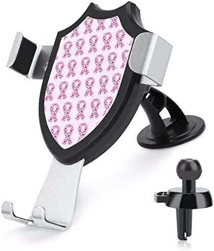 Montagem do telefone da conscientização sobre câncer de mama rosa para carro para o carro de celular universa