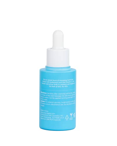 2-em 1 Serum de trava de umidade, formulado com camélio e lótus, cuidados com a pele, beleza limpa, vegan, livre de crueldades e