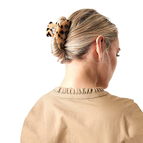 2pcs cabelos garras clipes de banana tartaruga barretas celulóides design francês barrettes celulóide leopardo imprimir