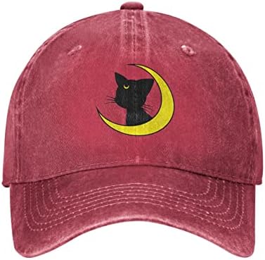Lua fofa, gato e marinheiro anime homem ajustável Baseball boné boné adultos chapéu de pai