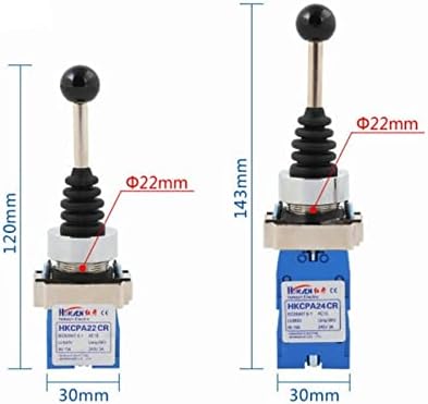 Lidon 1pcs Joystick Switch Monolever Rocker Cross Master Switch 2-Way 4-Way Renset Auto-travamento 2No 4NO