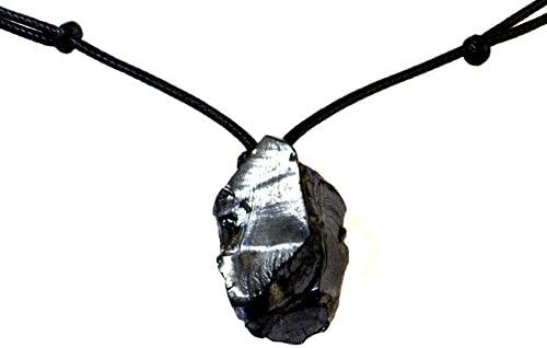 Elite Shungite Colar Pingente Crystal Stone - Para homens, Mulheres Crystal Health - Feito de Shungita de qualidade Tipo I Para