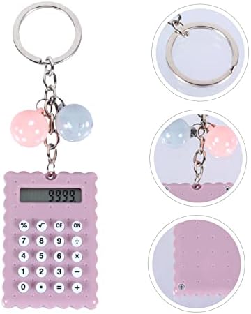 Calculadora de bolso stobok as calculadoras de chaveiro do escritório para crianças mini cookies Kids Keychain Mini Kichain Digit