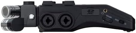 Zoom Q8N-4K Handy Video Recorder, 4K UHD Video, Microfones estéreo e duas entradas XLR e Zoom H6 All Black Handy Recorder