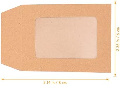 Kraft pequenos envelopes de moedas pacotes: com mini peças claras itens pequenos itens de armazenamento bolsa de negócios de casamento 25 pcs
