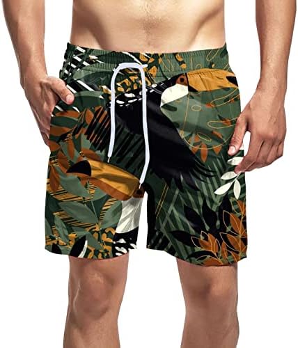 Turncos de natação masculinos shorts de tacos secos rápidos baús de natação coloridas listras coloridas férias de férias de