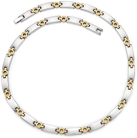 Wollet de colar magnético de aço inoxidável para mulheres e homens Presente de joias de saúde da moda
