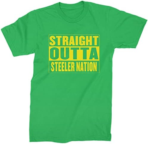 Expressão Tees Straight Outta Steeler Nation Football Mens Mens