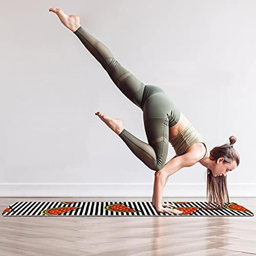 Yoga Mat Watermalon e Stripe Eco Friendly On Slip Fitness Exercition tapete para pilates e exercícios de piso
