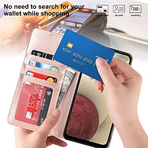 Ｈａｖａ ａ Galaxy Note 10 Case Wallet Galaxy Note 10 Caso com Bloqueador de crédito de bloqueio de RFID Corda-devastada para mulheres