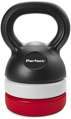 Pesos de kettlebell ajustáveis ​​de fitness perfeitos, de 3-12 libras/1,4-5,5 kg, adequados para academia doméstica, alvos de corpo