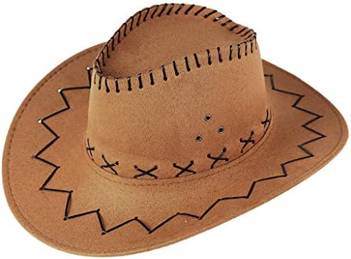 Chapéu de cowboy masculino de couro falso puxão solar tampas casuais masculino de verão abrangente chapéu de sol