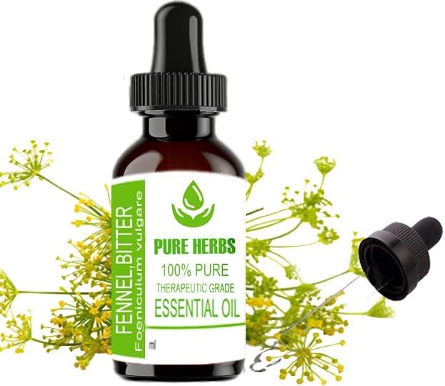 Ervas puras erva -doce de erva -de -erva -de -fennel puro e natural terapêutico Óleo essencial 15ml