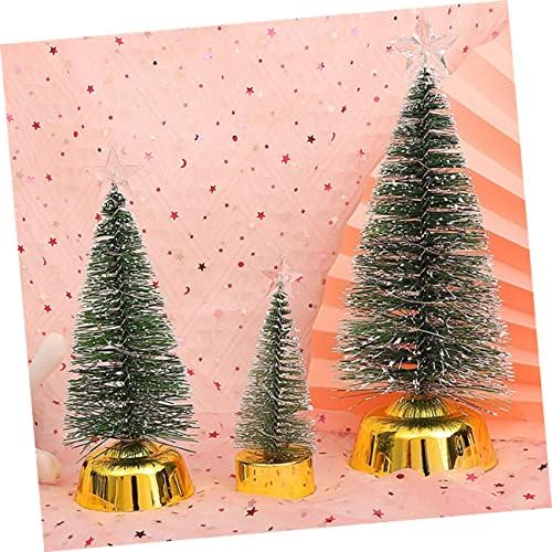 Abaodam 1pc colorido de árvore de Natal decoração de mesa de natividade para mesa de pinheiro artificial ornamentos de natividade