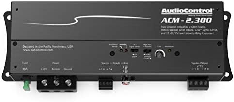 Audiocontrol ACM-2.300 Micro amplificador de 2 canais com o cabo de interconexão RCA de grau Audiophile RCA de 2 metros de 2 metros